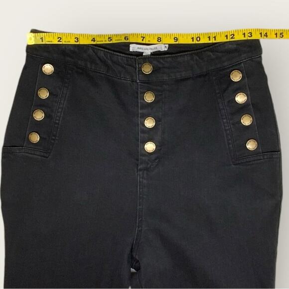 NWOT | Avec Les Filles | Hi-Rise Button Fly Skinny Jeans | Black | Size 28 - Picture 9 of 12